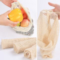 Vegetable Bags Reusable Cotton Mesh Bags Drawstring Bag